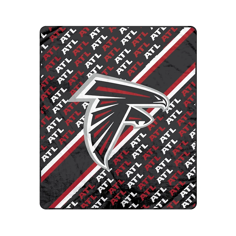 Pegasus Atlanta Falcons 50" x 60" Diagonal Lined Wordmark Ultra Soft Blanket