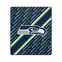 Pegasus Seattle Seahawks 50" x 60" Diagonal Lined Wordmark Ultra Soft Blanket