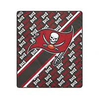 Pegasus Tampa Bay Buccaneers 50" x 60" Diagonal Lined Wordmark Ultra Soft Blanket