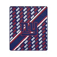 Pegasus New York Giants 60" x 70" Diagonal Lined Wordmark Ultra Soft Blanket
