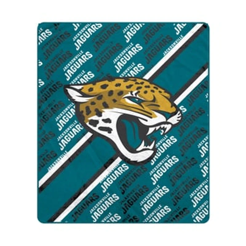 Pegasus Jacksonville Jaguars 60" x 70" Diagonal Lined Wordmark Ultra Soft Blanket