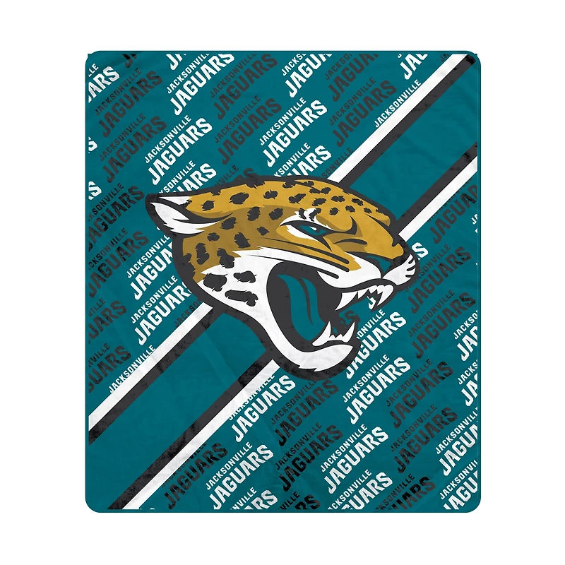 Pegasus Jacksonville Jaguars 60" x 70" Diagonal Lined Wordmark Ultra Soft Blanket