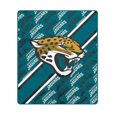 Pegasus Jacksonville Jaguars 60" x 70" Diagonal Lined Wordmark Ultra Soft Blanket
