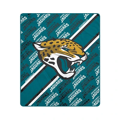 Pegasus Jacksonville Jaguars 50" x 60" Diagonal Lined Wordmark Ultra Soft Blanket