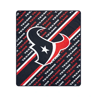 Pegasus Houston Texans 50" x 60" Diagonal Lined Wordmark Ultra Soft Blanket