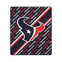 Pegasus Houston Texans 50" x 60" Diagonal Lined Wordmark Ultra Soft Blanket
