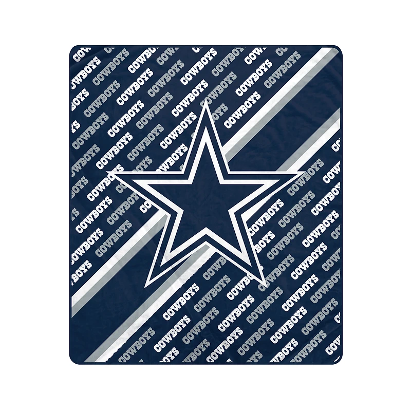 Pegasus Dallas Cowboys 50" x 60" Diagonal Lined Wordmark Ultra Soft Blanket