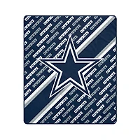 Pegasus Dallas Cowboys 50" x 60" Diagonal Lined Wordmark Ultra Soft Blanket