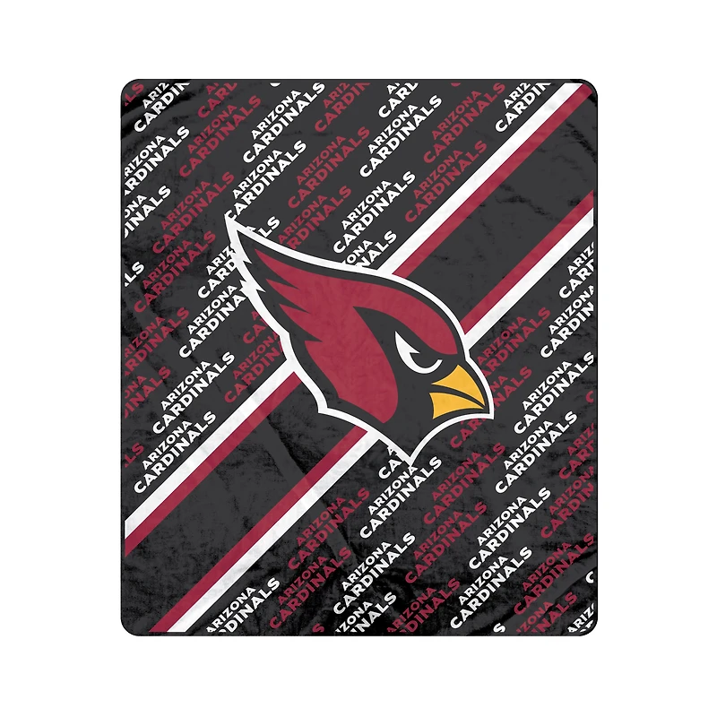 Pegasus Arizona Cardinals 50" x 60" Diagonal Lined Wordmark Ultra Soft Blanket