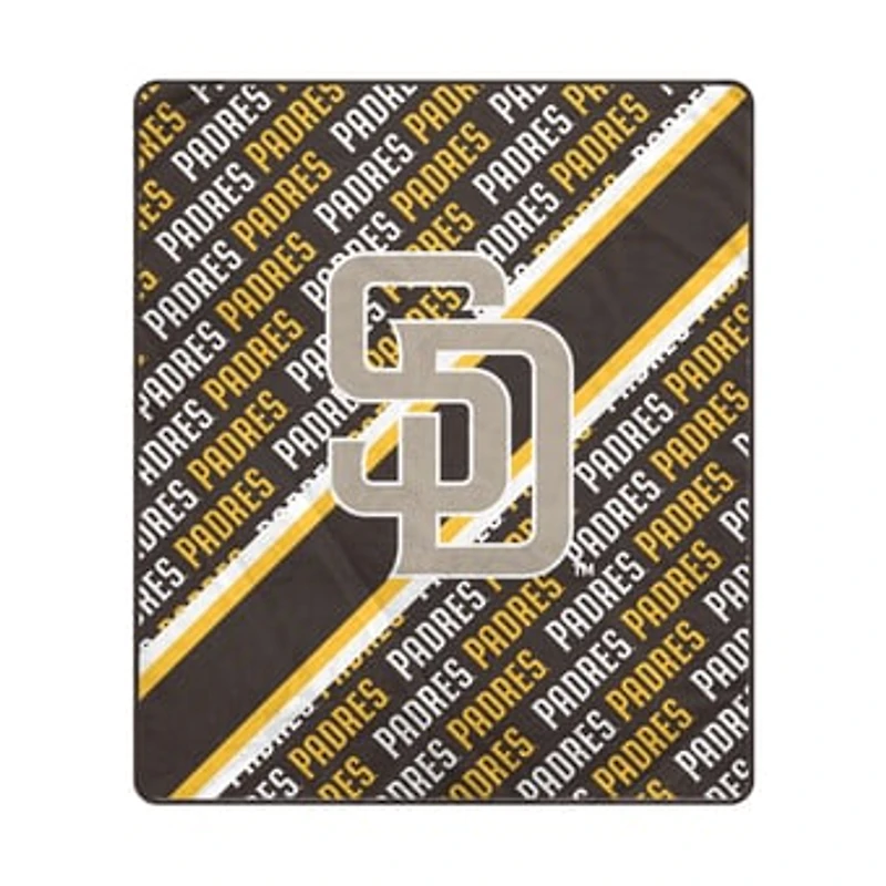 Pegasus San Diego Padres 60" x 70" Diagonal Lined Wordmark Ultra Soft Blanket