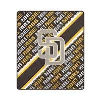 Pegasus San Diego Padres 50" x 60" Diagonal Lined Wordmark Ultra Soft Blanket