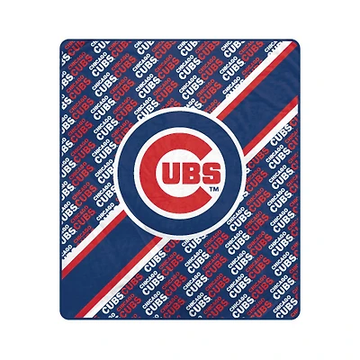 Pegasus Chicago Cubs 50" x 60" Diagonal Lined Wordmark Ultra Soft Blanket