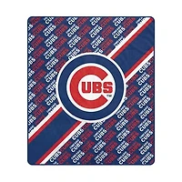 Pegasus Chicago Cubs 60" x 70" Diagonal Lined Wordmark Ultra Soft Blanket