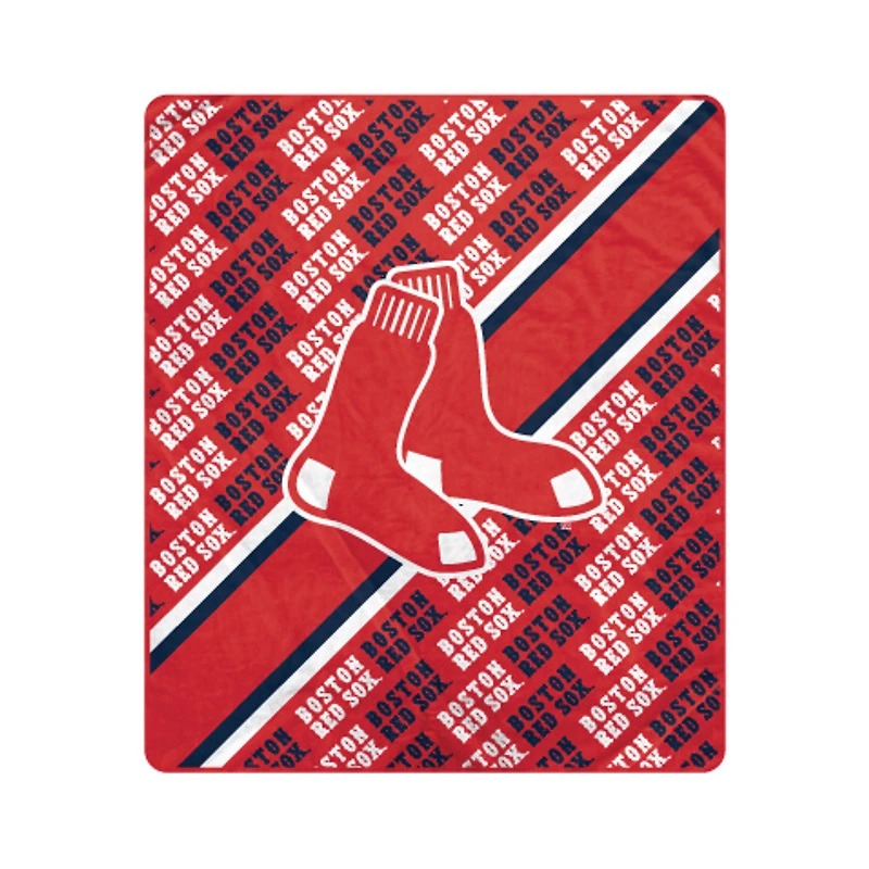 Pegasus Boston Red Sox 60" x 70" Diagonal Lined Wordmark Ultra Soft Blanket