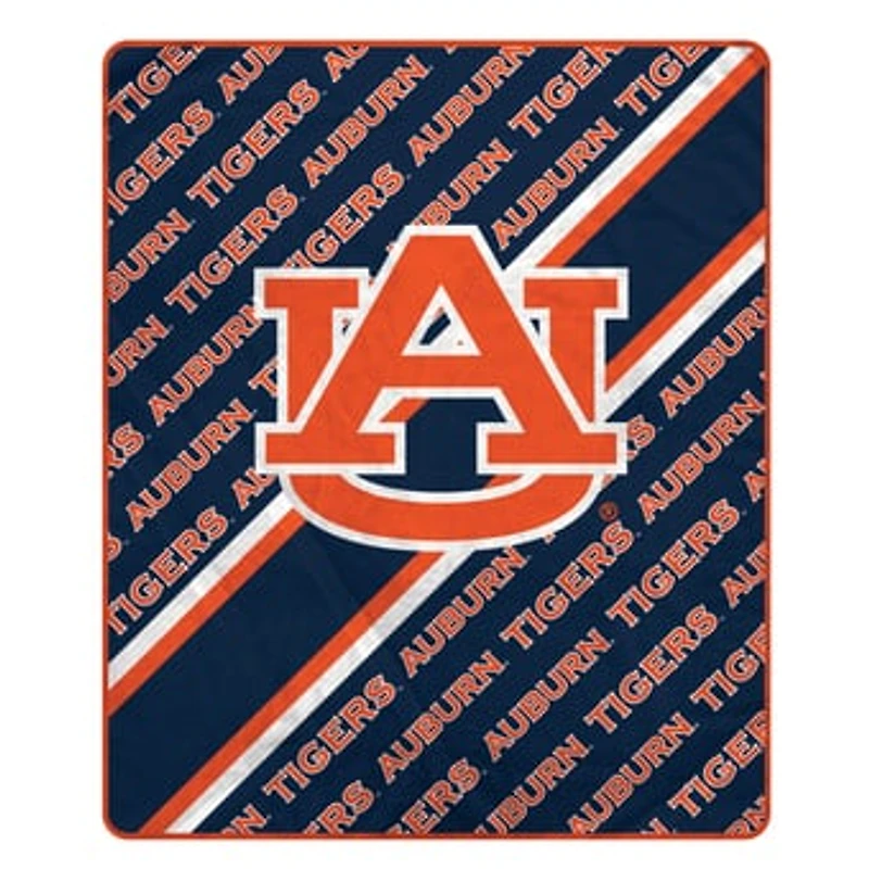 Pegasus Auburn Tigers 60" x 70" Diagonal Lined Wordmark Ultra Soft Blanket
