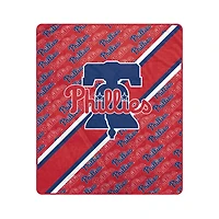 Pegasus Philadelphia Phillies 60" x 70" Diagonal Lined Wordmark Ultra Soft Blanket