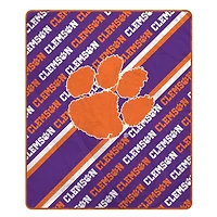 Pegasus Clemson Tigers 60" x 70" Diagonal Lined Wordmark Ultra Soft Blanket
