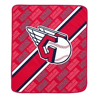 Pegasus Cleveland Guardians 60" x 70" Diagonal Lined Wordmark Ultra Soft Blanket