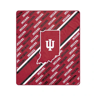 Pegasus Indiana Hoosiers 50" x 60" Diagonal Lined Wordmark Ultra Soft Blanket