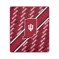 Pegasus Indiana Hoosiers 50" x 60" Diagonal Lined Wordmark Ultra Soft Blanket