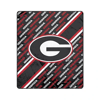 Pegasus Georgia Bulldogs 50" x 60" Diagonal Lined Wordmark Ultra Soft Blanket