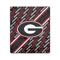 Pegasus Georgia Bulldogs 50" x 60" Diagonal Lined Wordmark Ultra Soft Blanket
