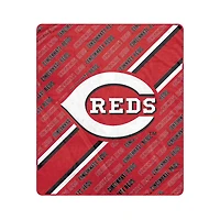 Pegasus Cincinnati Reds 50" x 60" Diagonal Lined Wordmark Ultra Soft Blanket