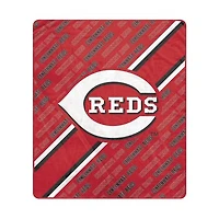 Pegasus Cincinnati Reds 60" x 70" Diagonal Lined Wordmark Ultra Soft Blanket