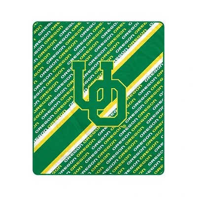 Pegasus Oregon Ducks 50" x 60" Diagonal Lined Wordmark Ultra Soft Blanket