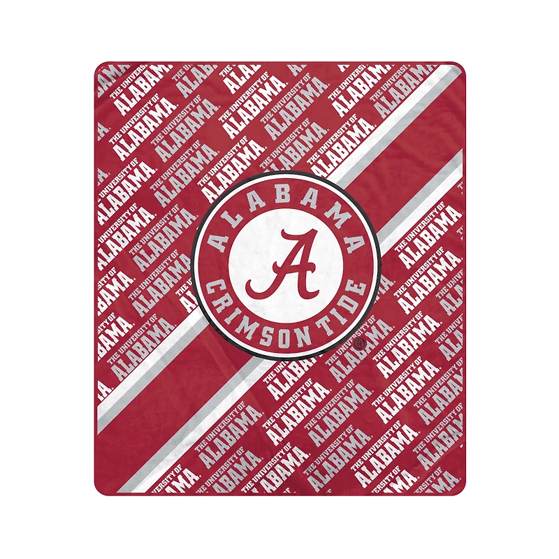 Pegasus Alabama Crimson Tide 50" x 60" Diagonal Lined Wordmark Ultra Soft Blanket