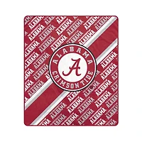 Pegasus Alabama Crimson Tide 50" x 60" Diagonal Lined Wordmark Ultra Soft Blanket
