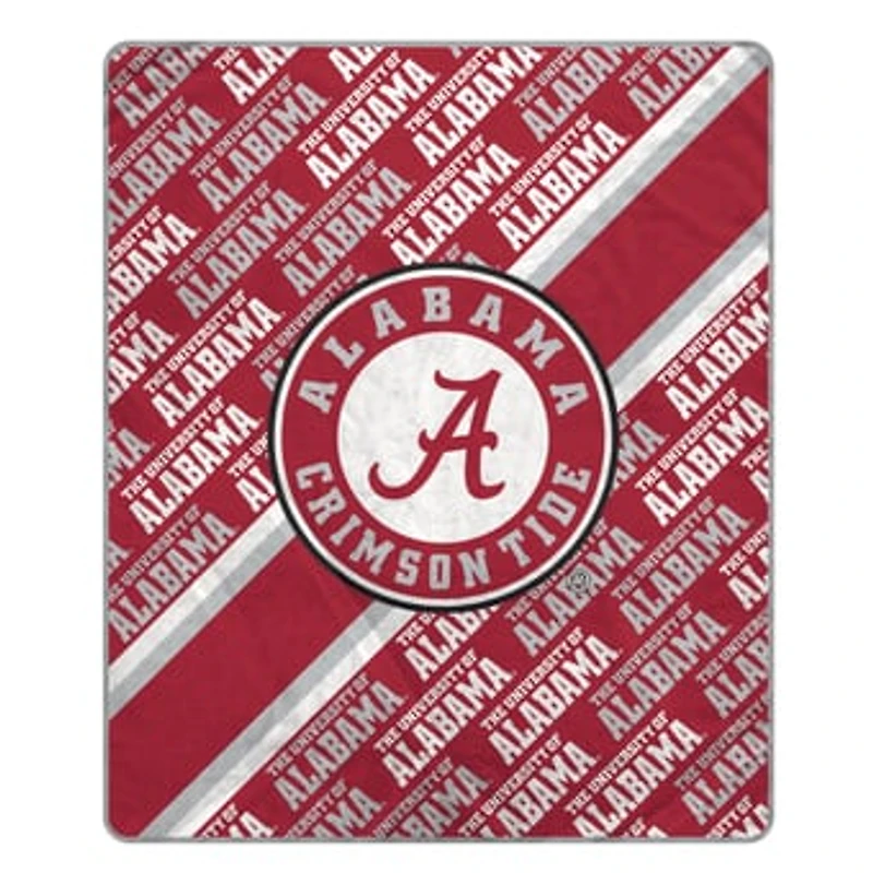 Pegasus Alabama Crimson Tide 60" x 70" Diagonal Lined Wordmark Ultra Soft Blanket