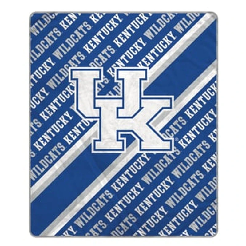 Pegasus Kentucky Wildcats 60" x 70" Diagonal Lined Wordmark Ultra Soft Blanket