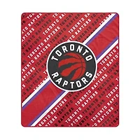 Pegasus Toronto Raptors 60" x 70" Diagonal Lined Wordmark Ultra Soft Blanket
