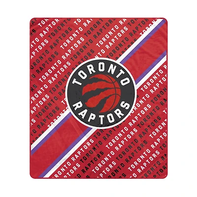 Pegasus Toronto Raptors 60" x 70" Diagonal Lined Wordmark Ultra Soft Blanket