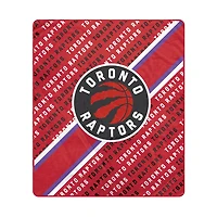 Pegasus Toronto Raptors 60" x 70" Diagonal Lined Wordmark Ultra Soft Blanket