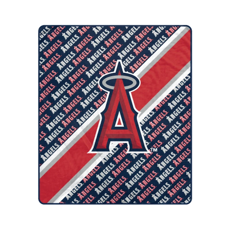 Pegasus Los Angeles Angels 50" x 60" Diagonal Lined Wordmark Ultra Soft Blanket