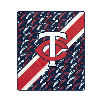 Pegasus Minnesota Twins 50" x 60" Diagonal Lined Wordmark Ultra Soft Blanket