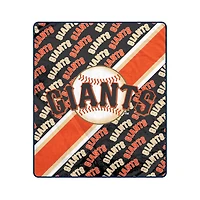 Pegasus San Francisco Giants 50" x 60" Diagonal Lined Wordmark Ultra Soft Blanket