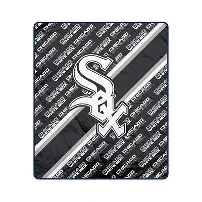 Pegasus Chicago White Sox 50" x 60" Diagonal Lined Wordmark Ultra Soft Blanket