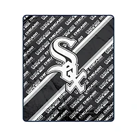 Pegasus Chicago White Sox 50" x 60" Diagonal Lined Wordmark Ultra Soft Blanket