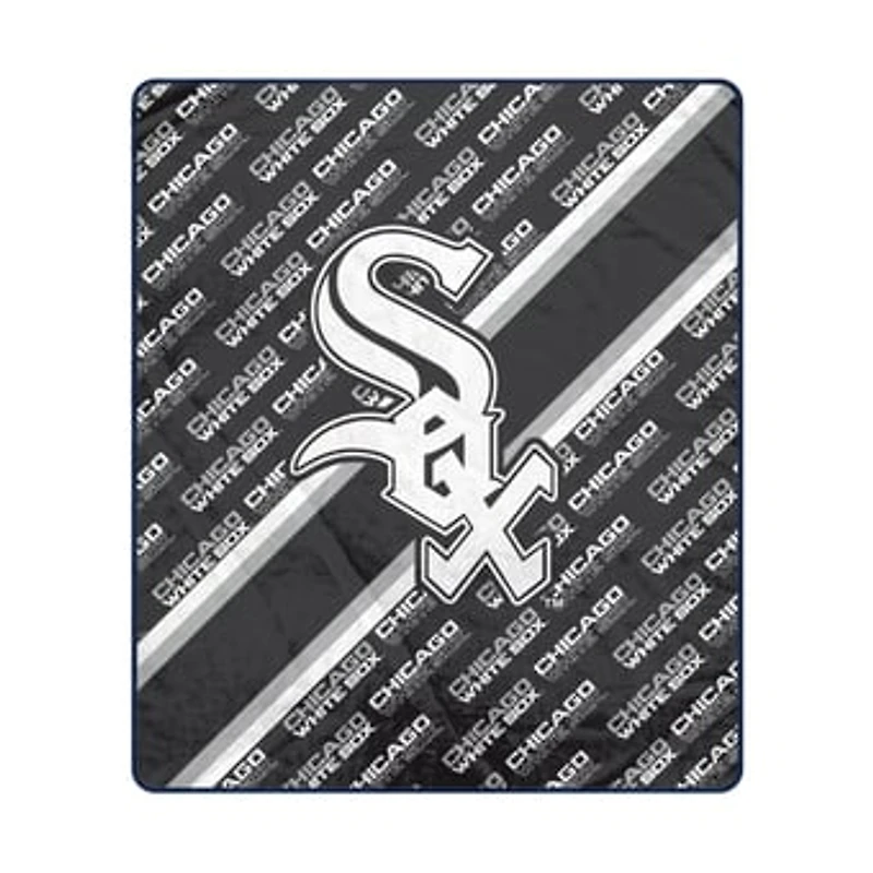 Pegasus Chicago White Sox 60" x 70" Diagonal Lined Wordmark Ultra Soft Blanket