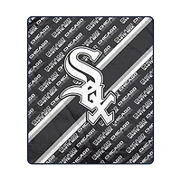 Pegasus Chicago White Sox 60" x 70" Diagonal Lined Wordmark Ultra Soft Blanket