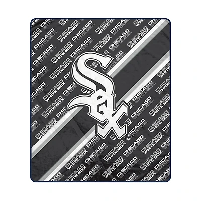 Pegasus Chicago White Sox 60" x 70" Diagonal Lined Wordmark Ultra Soft Blanket