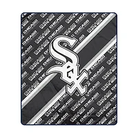Pegasus Chicago White Sox 60" x 70" Diagonal Lined Wordmark Ultra Soft Blanket