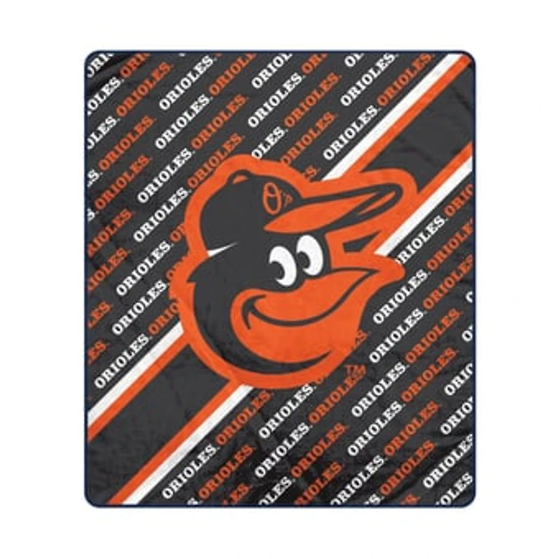 Pegasus Baltimore Orioles 60" x 70" Diagonal Lined Wordmark Ultra Soft Blanket