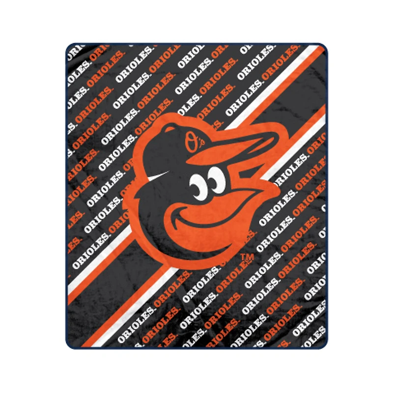 Pegasus Baltimore Orioles 60" x 70" Diagonal Lined Wordmark Ultra Soft Blanket