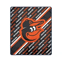 Pegasus Baltimore Orioles 60" x 70" Diagonal Lined Wordmark Ultra Soft Blanket