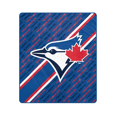 Pegasus Toronto Blue Jays 50" x 60" Diagonal Lined Wordmark Ultra Soft Blanket