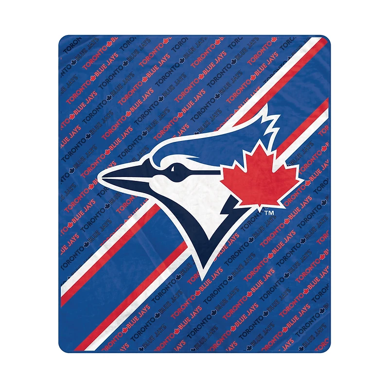 Pegasus Toronto Blue Jays 60" x 70" Diagonal Lined Wordmark Ultra Soft Blanket